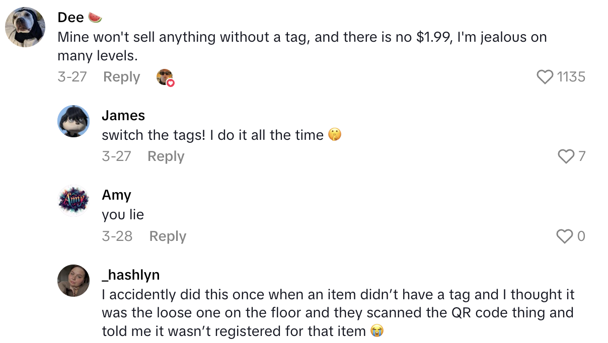 Screenshot 2025 06 29 at 2.43.06 PM A Shopper Didnt Want To Pay $15 For Jeans At A Goodwill Store, So She Took The Tag Off